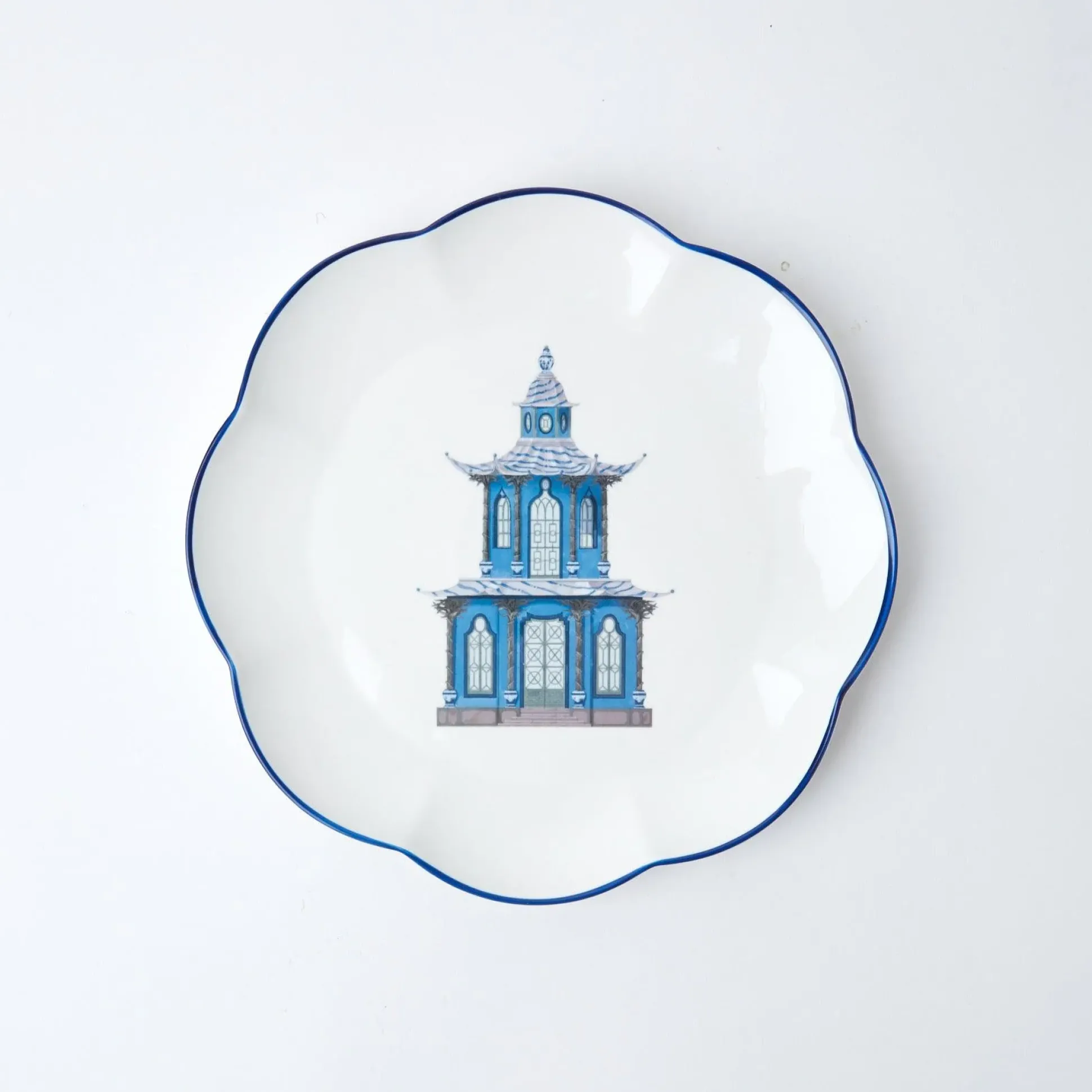 Scalloped Pagoda Dinner Plate (Set Of 4)