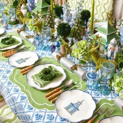 Scalloped Pagoda Starter Plate (Set Of 4)