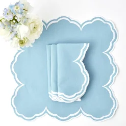 Serena Cornflower Blue Napkins (Set Of 4)