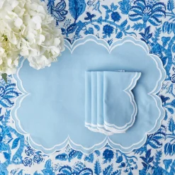 Serena Cornflower Blue Napkins (Set Of 4)