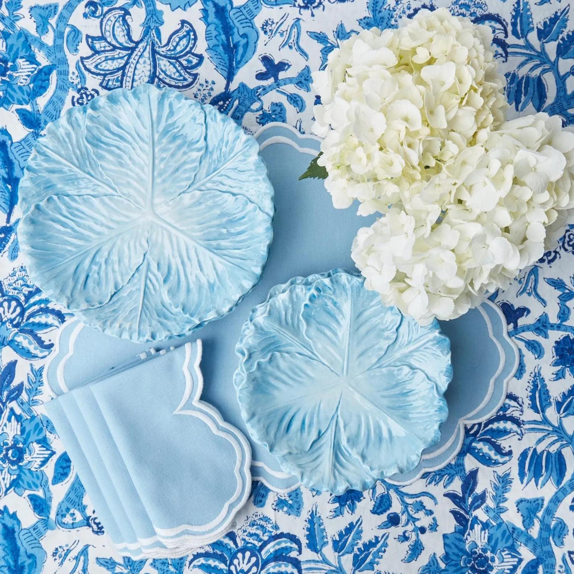 Serena Cornflower Blue Napkins (Set Of 4)
