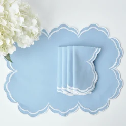 Serena Cornflower Blue Napkins (Set Of 4)