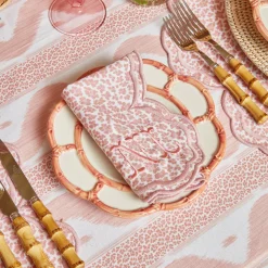 Serena Pink Leopard Napkins (Set Of 4)