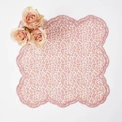 Serena Pink Leopard Napkins (Set Of 4)