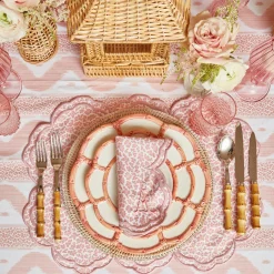 Serena Pink Leopard Napkins (Set Of 4)