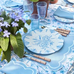 Seville Blue Gardenia Dinner Plate (Set Of 4)