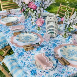 Seville Blue Gardenia Dinner Plate (Set Of 4)