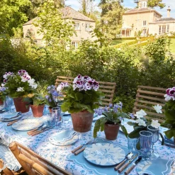 Seville Blue Gardenia Dinner Plate