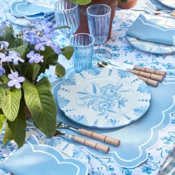 Seville Blue Gardenia Dinner Plate