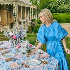 Seville Blue Gardenia Dinner Plate