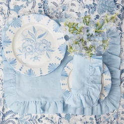 Seville Blue Gardenia Dinner Plate