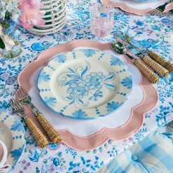 Seville Blue Gardenia Dinner Plate