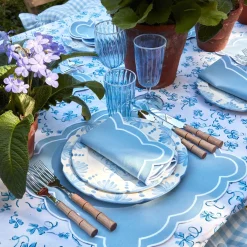 Seville Blue Gardenia Starter Plate (Set Of 4)