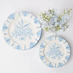 Seville Blue Gardenia Starter Plate (Set Of 4)