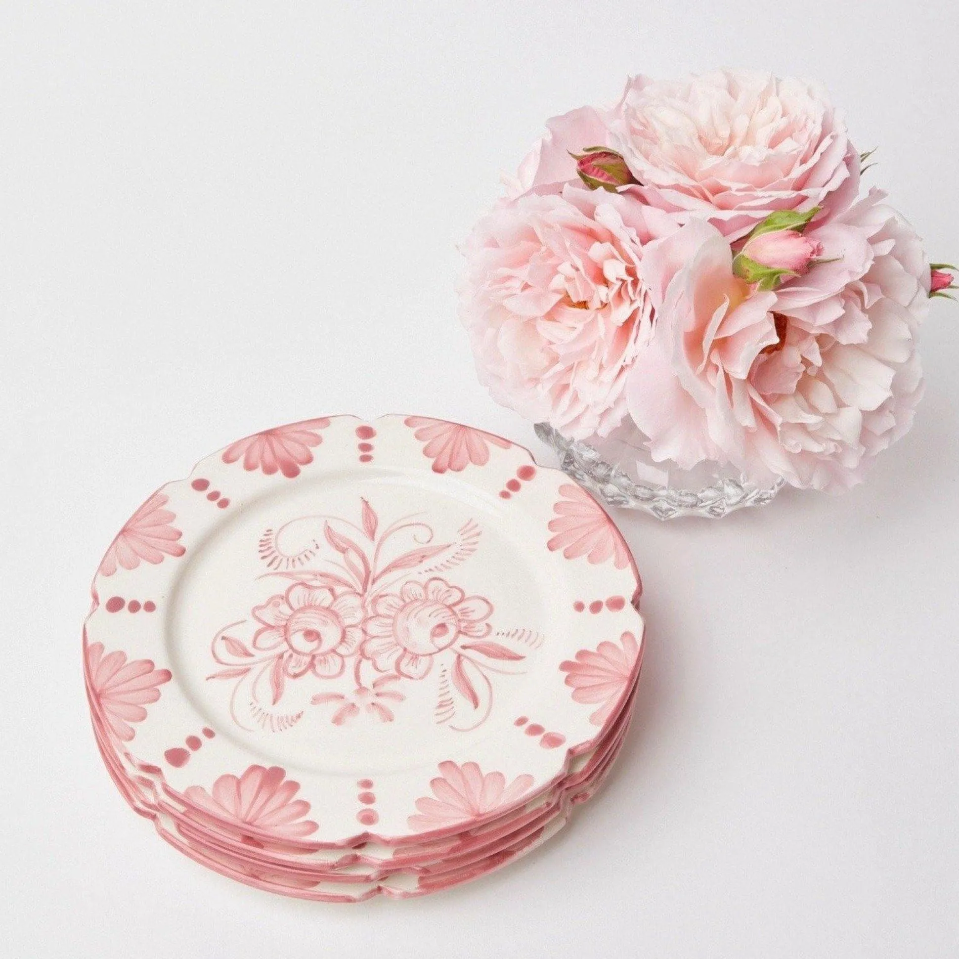 Seville Pink Gardenia Dinner Plate (Set Of 4)