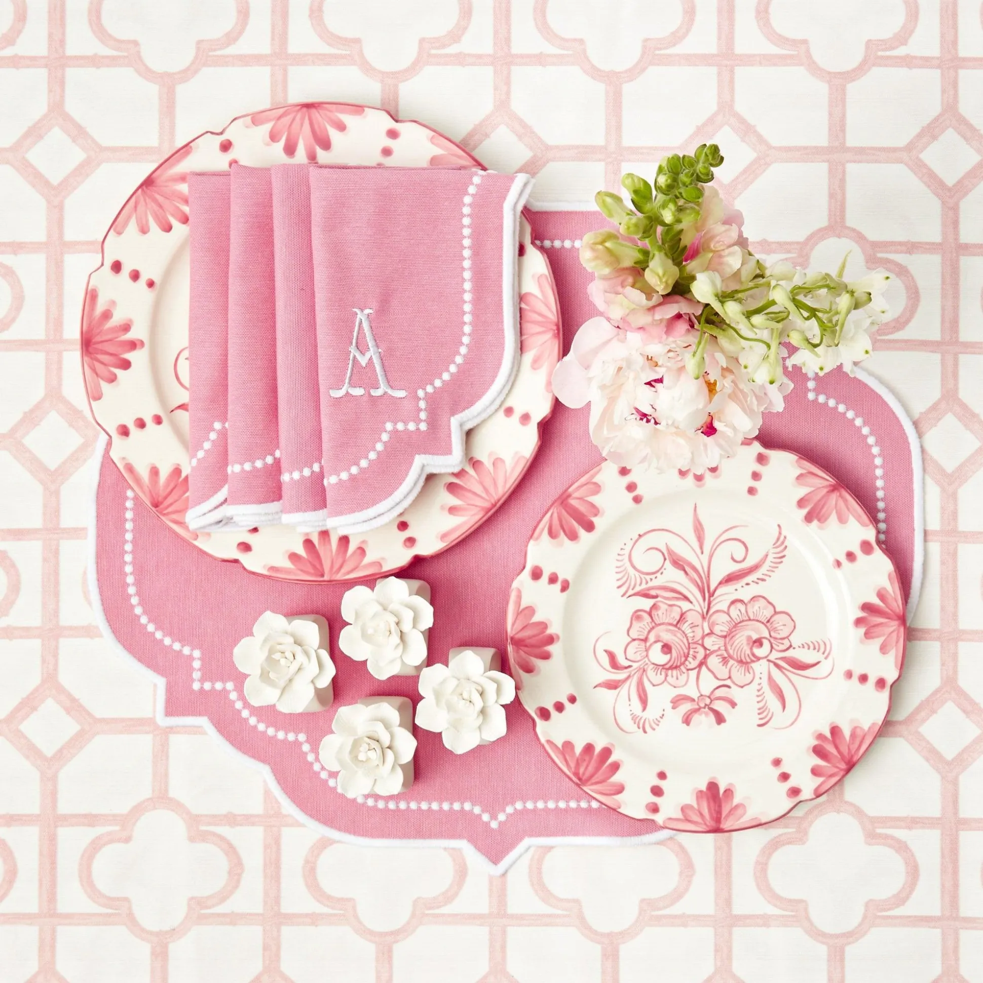 Seville Pink Gardenia Starter Plate