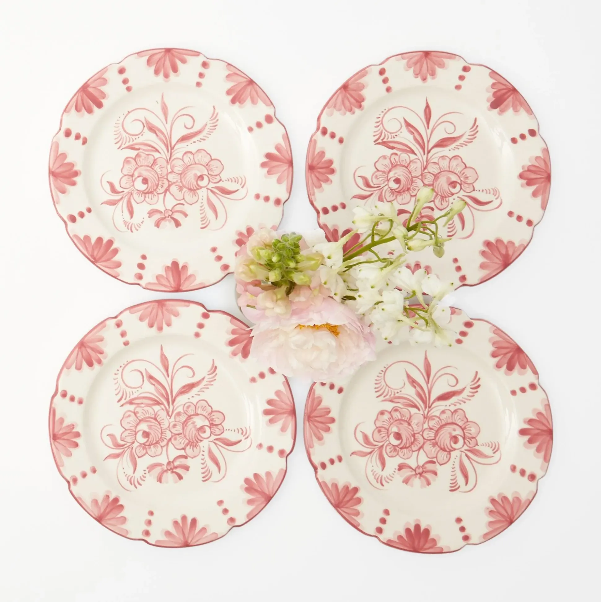 Seville Pink Gardenia Starter Plate (Set Of 4)