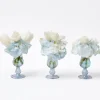 Small Blue Fluted Vase (Set Of 3)