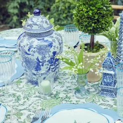 Small Blue Fluted Vase (Set Of 3)