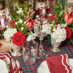 Small Mercury Fluted Vase (Pair)