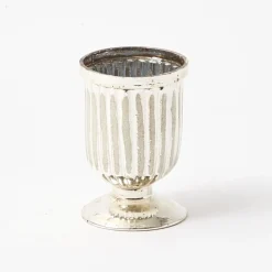 Small Mercury Fluted Vase (Pair)