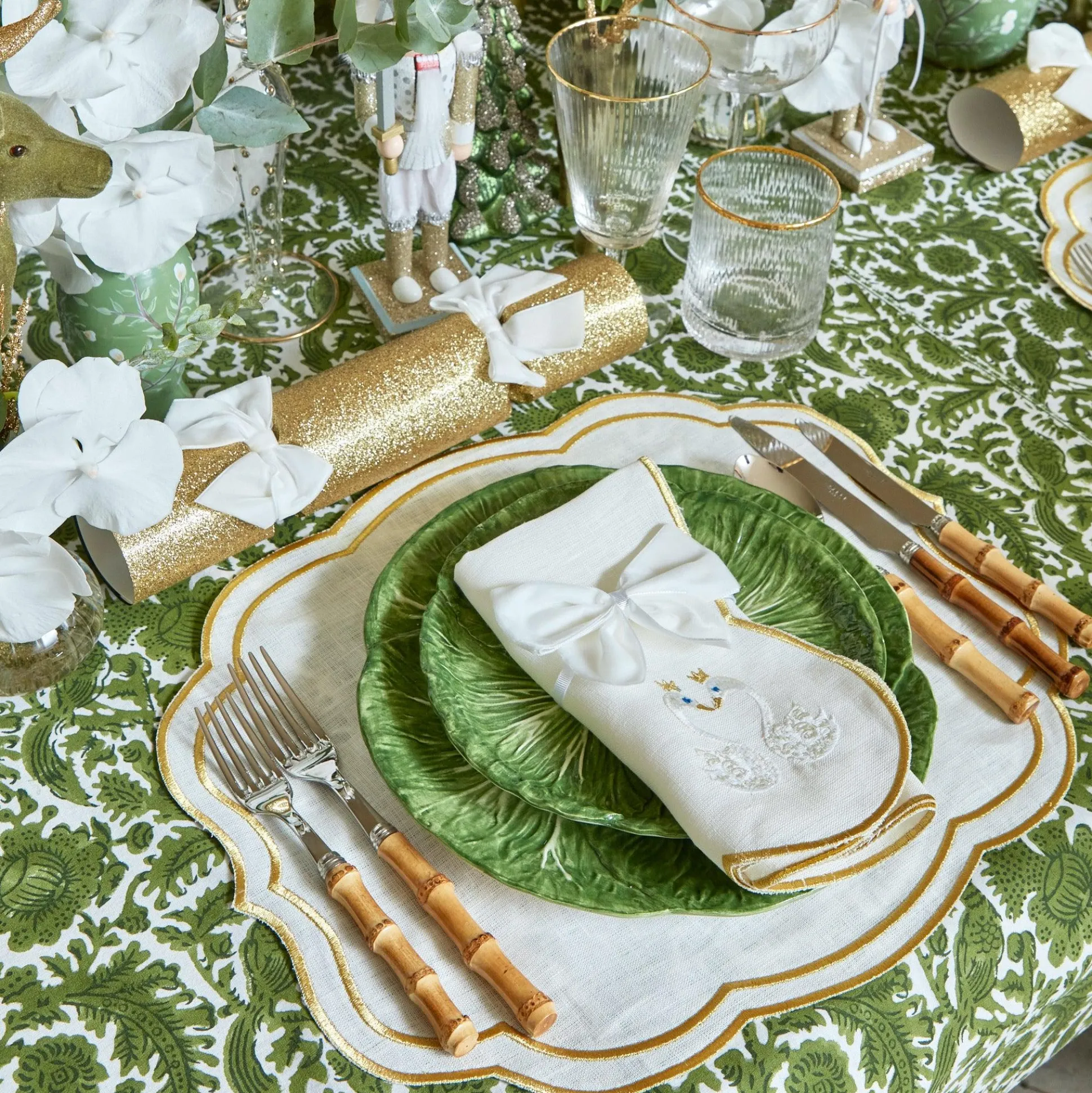 Snow White Velvet Napkin Bows (Set Of 4)