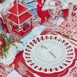 Snow White Velvet Napkin Bows (Set Of 4)