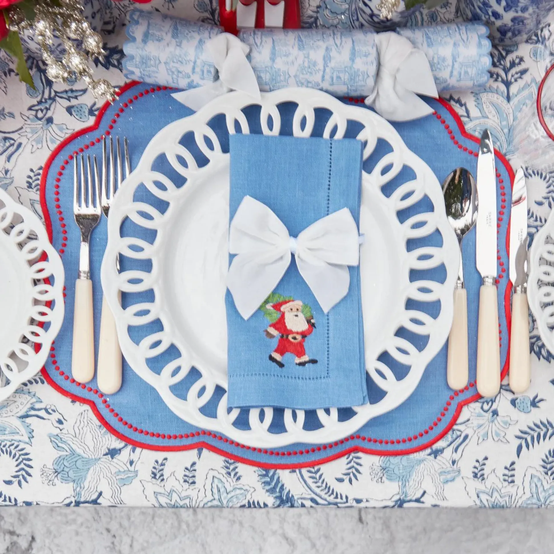 Snow White Velvet Napkin Bows (Set Of 4)