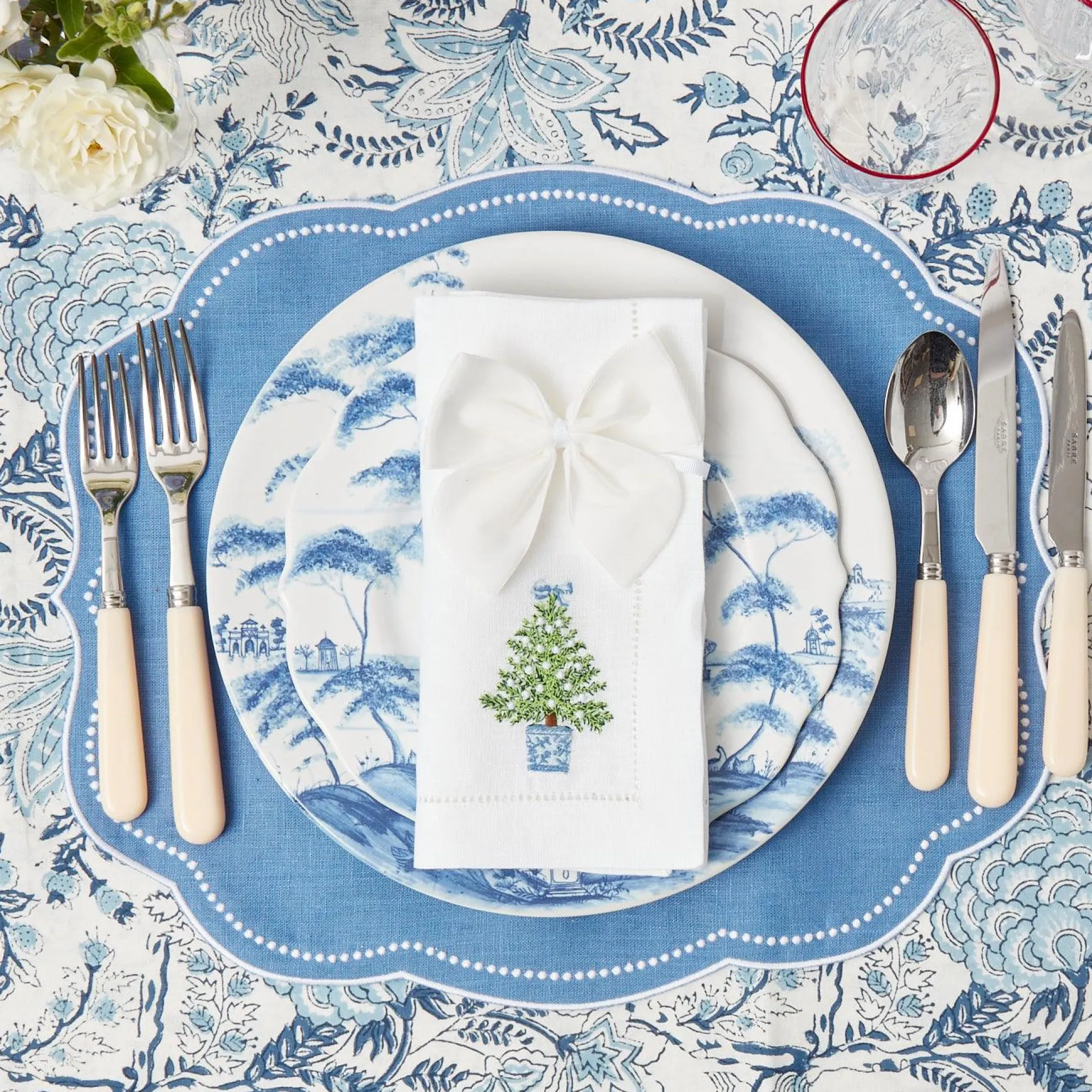 Snow White Velvet Napkin Bows (Set Of 4)