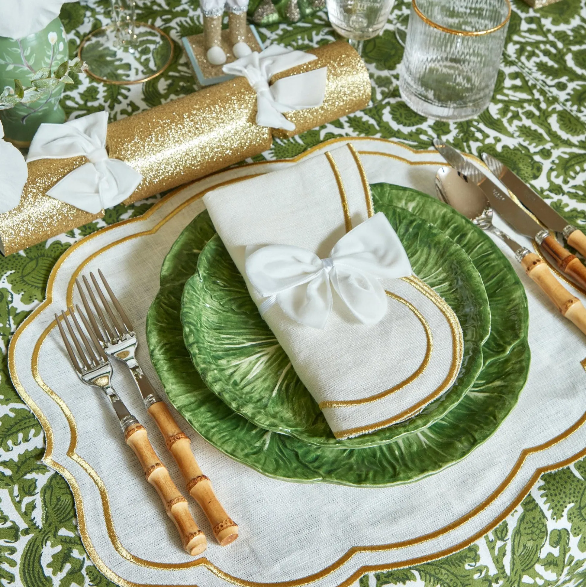 Snow White Velvet Napkin Bows (Set Of 4)