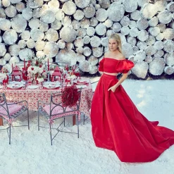 Snow White Velvet Napkin Bows (Set Of 4)