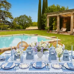 Soft Blue Candles (Set Of 8)