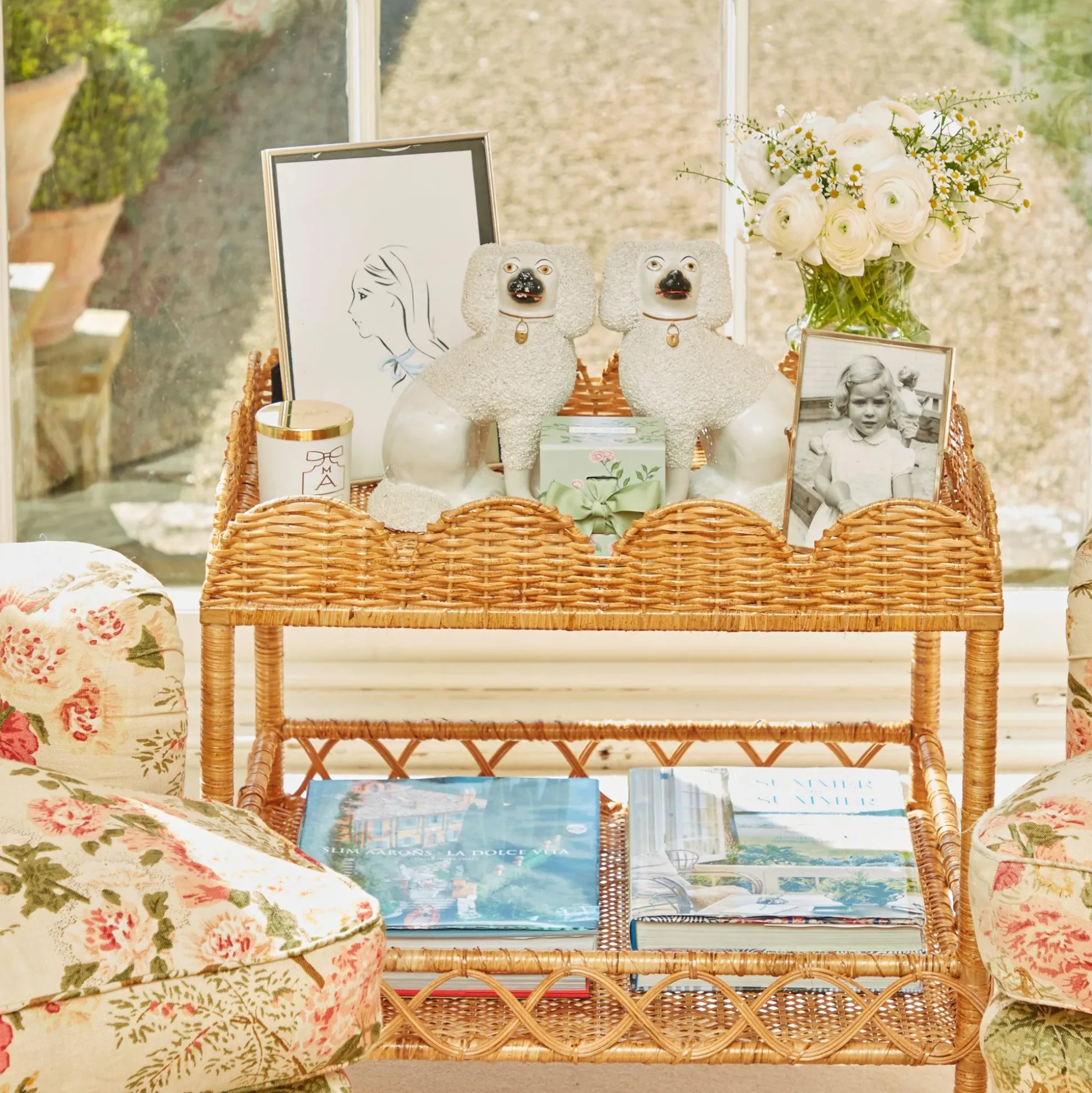 Sophia Rattan Side Table