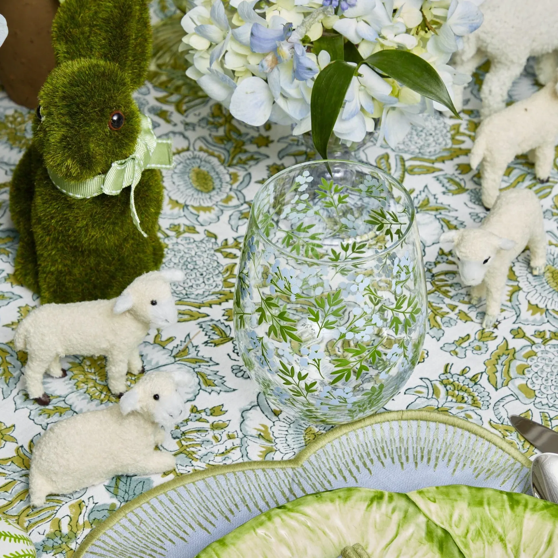 Spring Floral Glasses (Set Of 4)