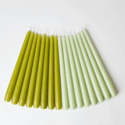 Spring Green Candles (Set Of 8)