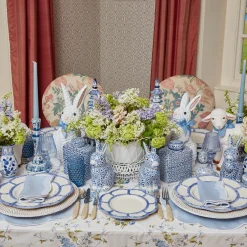 Square Floral Print Ginger Jar