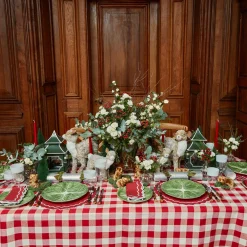 Swiss Red Gingham Tablecloth
