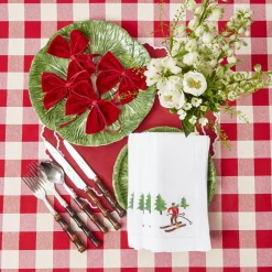 Swiss Red Gingham Tablecloth