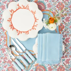 Sylvie Blue & Orange Placemats (Set Of 4)