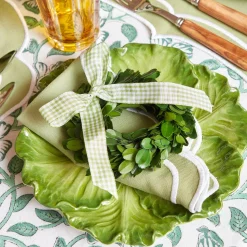 Sylvie Green Embroidered Napkins (Set Of 4)