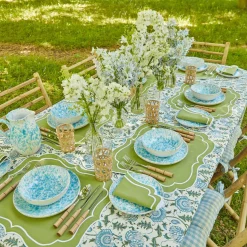 Sylvie Green Embroidered Napkins (Set Of 4)