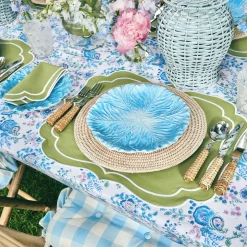 Sylvie Green Embroidered Napkins (Set Of 4)