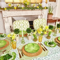 Sylvie Green Embroidered Placemats (Set Of 4)