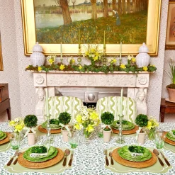 Sylvie Green Embroidered Placemats (Set Of 4)