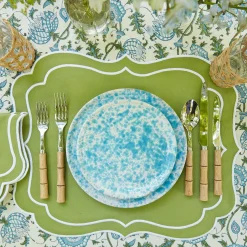 Sylvie Green Embroidered Placemats (Set Of 4)