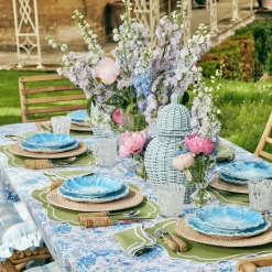 Sylvie Green Embroidered Placemats & Napkins (Set Of 4)