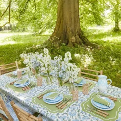 Sylvie Green Embroidered Placemats & Napkins (Set Of 4)