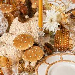 Tall Lace Edge Candle Holders (Pair)