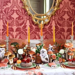 Tall Mercury Glass Candle Holder Trio