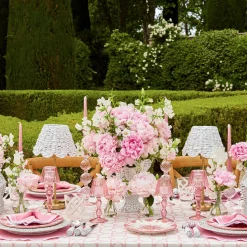 Tall Rechargeable Lamp With White Seagrass Lampshade